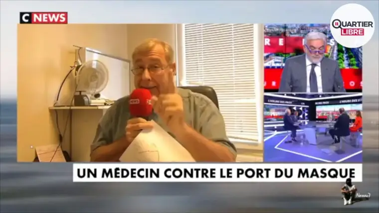 Un médecin s'exprime sur CNEWS contre le port du masque